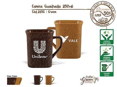 Caneca Quadrada 250ml