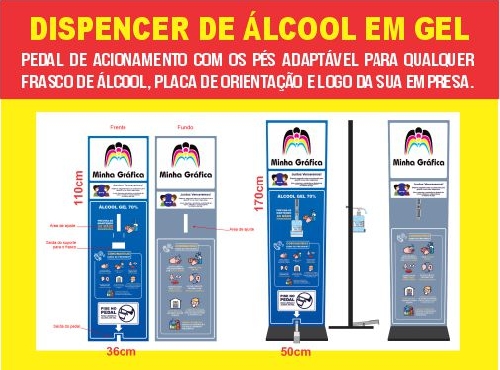 DISPENSER PARA ÁLCOOL EM GEL